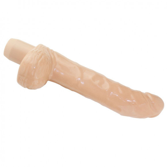 Телесный вибратор с изогнутым кончиком Penetrator Curve Dong 7.5  - 19 см.