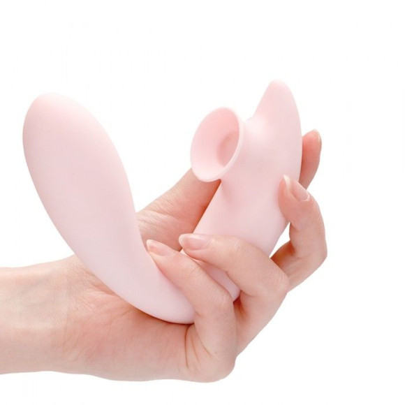 Розовый вибратор для G-точки Irresistible Desirable с бесконтактной клиторальной стимуляцией Розовый вибратор для G-точки Irresistible Desirable с бесконтактной клиторальной стимуляцией