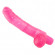 Розовый вибратор с изогнутым кончиком Penetrator Curve Dong 7.5  - 19 см.