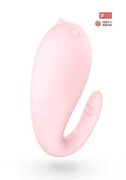 Розовое перезаряжаемое виброяйцо Mr.Devil