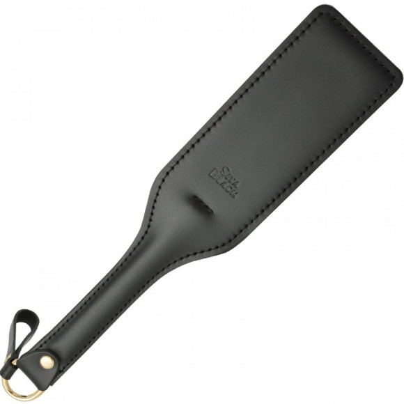 Черная кожаная шлепалка SitaBlack - 30 см. Черная кожаная шлепалка SitaBlack - 30 см.