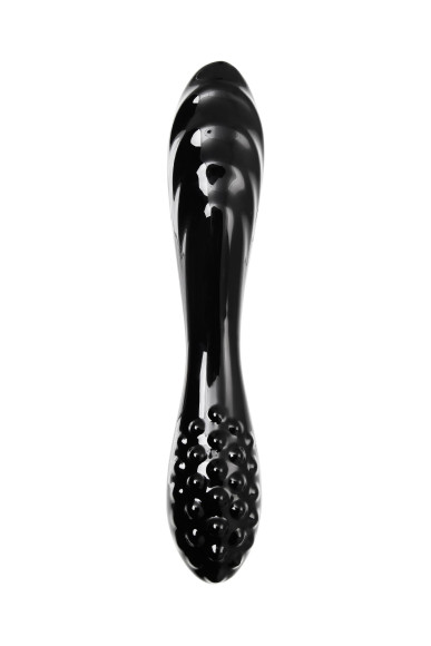 Черный двусторонний фаллоимитатор Dazzling Crystal 1 - 18,5 см. Черный двусторонний фаллоимитатор Dazzling Crystal 1 - 18,5 см.