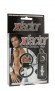 Чёрное эрекционное кольцо с подхватом мошонки и вибрацией X-FACTOR VIBRATING COCK & BALL RINGS