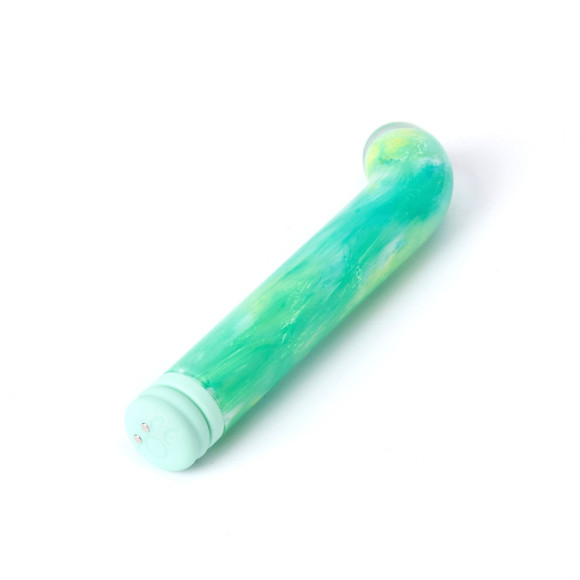 Зеленый компактный вибратор из стекла Magic Cane - 12 см. Зеленый компактный вибратор из стекла Magic Cane - 12 см.