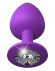 Фиолетовая анальная пробка со стразом Her Little Gem Large Plug - 9,5 см. Фиолетовая анальная пробка со стразом Her Little Gem Large Plug - 9,5 см.
