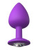 Фиолетовая анальная пробка со стразом Her Little Gem Large Plug - 9,5 см. Фиолетовая анальная пробка со стразом Her Little Gem Large Plug - 9,5 см.