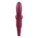 Бордовый вибратор-кролик Touch me - 21,2 см.