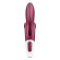 Бордовый вибратор-кролик Touch me - 21,2 см.