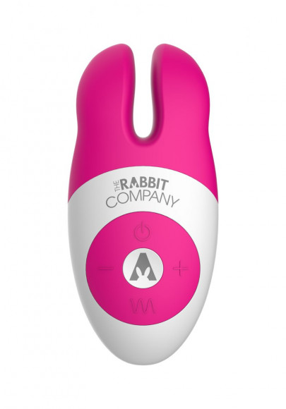 Розовый вибростимулятор с ушками The Lay-on Rabbit