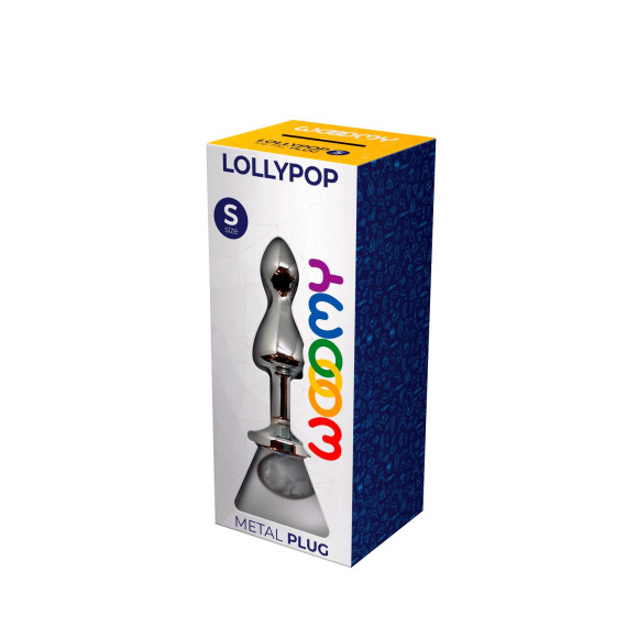 Серебристая анальная пробка Lollypop Double Ball S - 8,5 см. Серебристая анальная пробка Lollypop Double Ball S - 8,5 см.