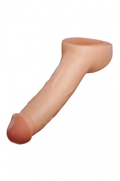 Телесная насадка-удлинитель Thrive 8.75 Inch Realistic Penis Extender Sleeve - 22,2 см.