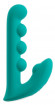 Зеленый вибратор SYLORA Unique Beads Vibrator - 17 см. Зеленый вибратор SYLORA Unique Beads Vibrator - 17 см.