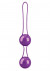 Фиолетовые вагинальные шарики в сцепке Pleasure balls Deluxe