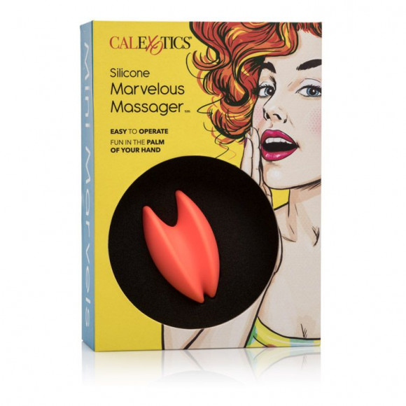 Оранжевый вибромассажер Mini Marvels Silicone Marvelous Massager Оранжевый вибромассажер Mini Marvels Silicone Marvelous Massager