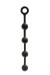 Чёрная анальная цепочка MENZSTUFF BUTT BEADS BLACK - 33 см.