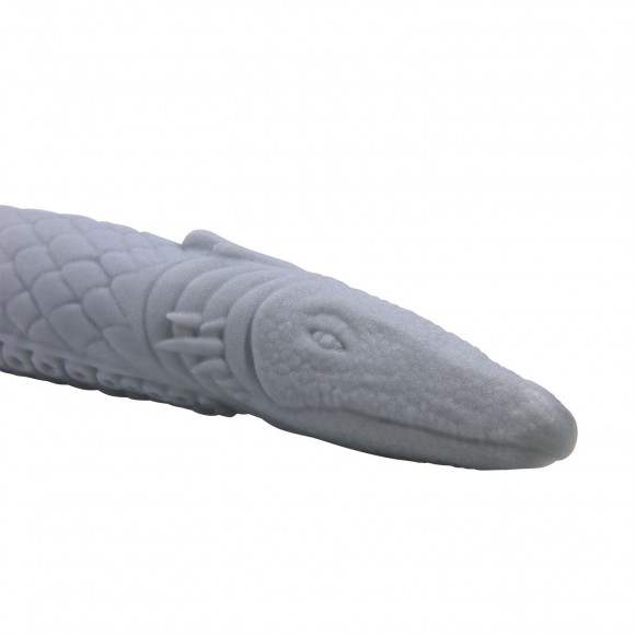 Серый силиконовый фаллоимитатор Basilisk - 43 см. Серый силиконовый фаллоимитатор Basilisk - 43 см.