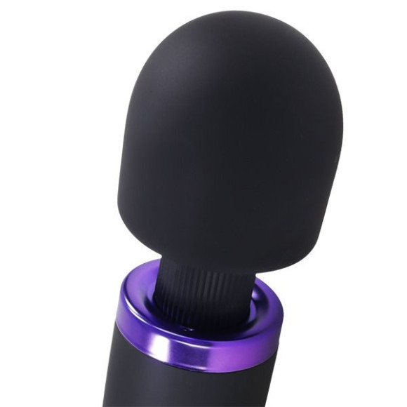 Черный жезловый вибромассажёр Merci Power Wand