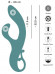 Бирюзовый вибратор-кролик The Magician Rabbit Vibrator - 22,5 см.