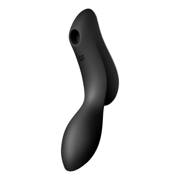Черный вибромассажер с вакуумной стимуляцией Curvy Trinity 2 Черный вибромассажер с вакуумной стимуляцией Curvy Trinity 2