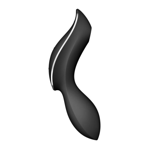 Черный вибромассажер с вакуумной стимуляцией Curvy Trinity 2 Черный вибромассажер с вакуумной стимуляцией Curvy Trinity 2