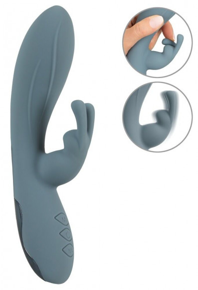 Силиконовый вибратор-кролик VELINA Rabbit Vibrator - 20 см.