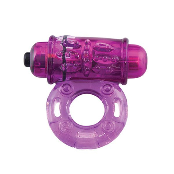 Фиолетовое эрекционное виброкольцо OWOW PURPLE Фиолетовое эрекционное виброкольцо OWOW PURPLE