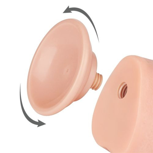 Телесный фаллоимитатор 9.5 Sliding Skin Dual Layer Dong - 24 см. Телесный фаллоимитатор 9.5 Sliding Skin Dual Layer Dong - 24 см.