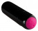 Черная перезаряжаемая вибропуля Rechargeable Vibrobullet - 9 см.