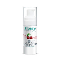 Жидкий вибратор со вкусом вишни Amoreane Cherry - 30 мл.