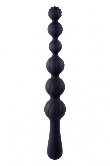 Черная анальная цепочка Beads Hunter - 22,9 см. Черная анальная цепочка Beads Hunter - 22,9 см.
