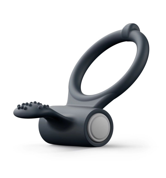Черное эрекционное кольцо Power Clit Черное эрекционное кольцо Power Clit