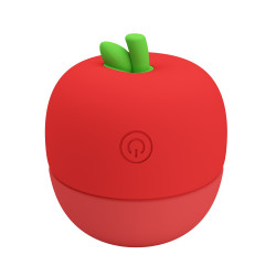 Красный клиторальный стимулятор в форме яблочка Apple Secret Красный клиторальный стимулятор в форме яблочка Apple Secret