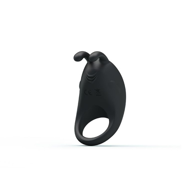 Чёрное эрекционное кольцо с вибрацией Rabbit Vibrator Чёрное эрекционное кольцо с вибрацией Rabbit Vibrator