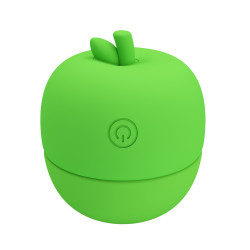 Зеленый клиторальный стимулятор в форме яблочка Apple Secret Зеленый клиторальный стимулятор в форме яблочка Apple Secret