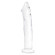 Большой стеклянный стимулятор 12’’ Glass Dildo With Veins & Flat Base - 28 см.