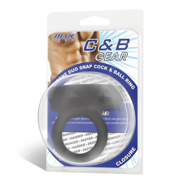 Черное двойное силиконовое кольцо С&B GEAR Черное двойное силиконовое кольцо С&B GEAR