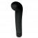 Чёрный вибростимулятор для G-точки G-PLEASURE STYM SILICONE - 12,5 см.