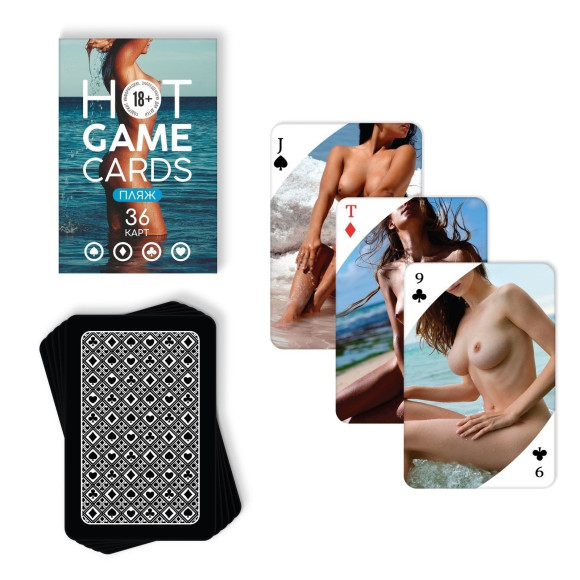 Игральные карты Hot Game Cards «Пляж» Игральные карты Hot Game Cards «Пляж»