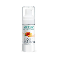 Жидкий вибратор со вкусом персика Amoreane Peach - 30 мл.
