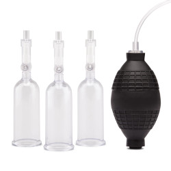 Вакуумная помпа для клитора и сосков Nipple Suckers with Clitoral Pump Вакуумная помпа для клитора и сосков Nipple Suckers with Clitoral Pump