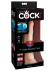 Телесный фаллоимитатор на присоске 7  Triple Density Cock - 21 см.