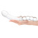 Стеклянный двусторонний фаллоимитатор 12,5’’ Girthy Double Sided Dong With Anal Bead Grip Handle - 32 см.