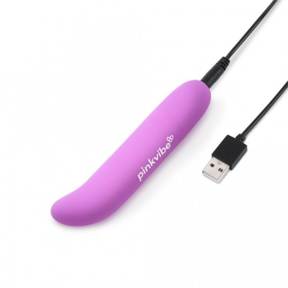 Фиолетовый вибромассажер Pink Vibe для стимуляции точки G и клитора - 12,2 см. Фиолетовый вибромассажер Pink Vibe для стимуляции точки G и клитора - 12,2 см.