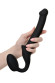 Черный безремневой страпон Silicone Bendable Strap-On - size S Черный безремневой страпон Silicone Bendable Strap-On - size S