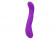 Фиолетовый вибромассажёр с загнутой головкой UltraZone Camelia 9X Silicone G-Spot Vibrator - 17 см.