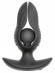 Черная расширяющаяся анальная пробка с вибрацией RC Inflatable Expander Plug with Vibration