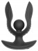 Черная расширяющаяся анальная пробка с вибрацией RC Inflatable Expander Plug with Vibration