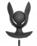 Черная расширяющаяся анальная пробка с вибрацией RC Inflatable Expander Plug with Vibration