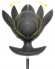 Черная расширяющаяся анальная пробка с вибрацией RC Inflatable Expander Plug with Vibration