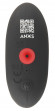 Черная расширяющаяся анальная пробка с вибрацией RC Inflatable Expander Plug with Vibration